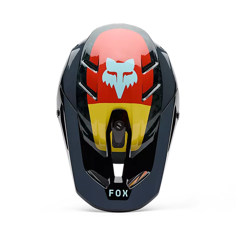 Fox Racing V3 RS Grid Full Face Helmet Black/Orange