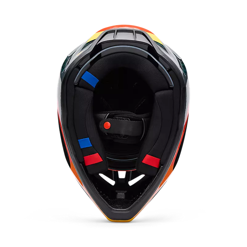 Fox Racing V3 RS Grid Full Face Helmet Black/Orange