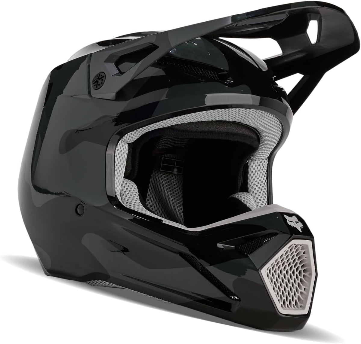 Fox Racing V1 Bnkr Black Camo Full-Face Helmet