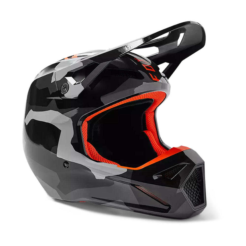 Fox Racing V1 Bnkr DOT Full-Face Helmet - Grey Camo