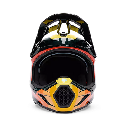Fox Racing V3 RS Grid Full Face Helmet Black/Orange