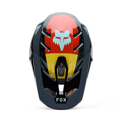 Fox Racing V3 RS Grid Full Face Helmet Black/Orange
