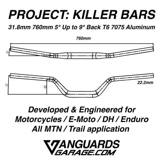 KILLER E-MOTO HANDLEBARS Vanguard's Garage