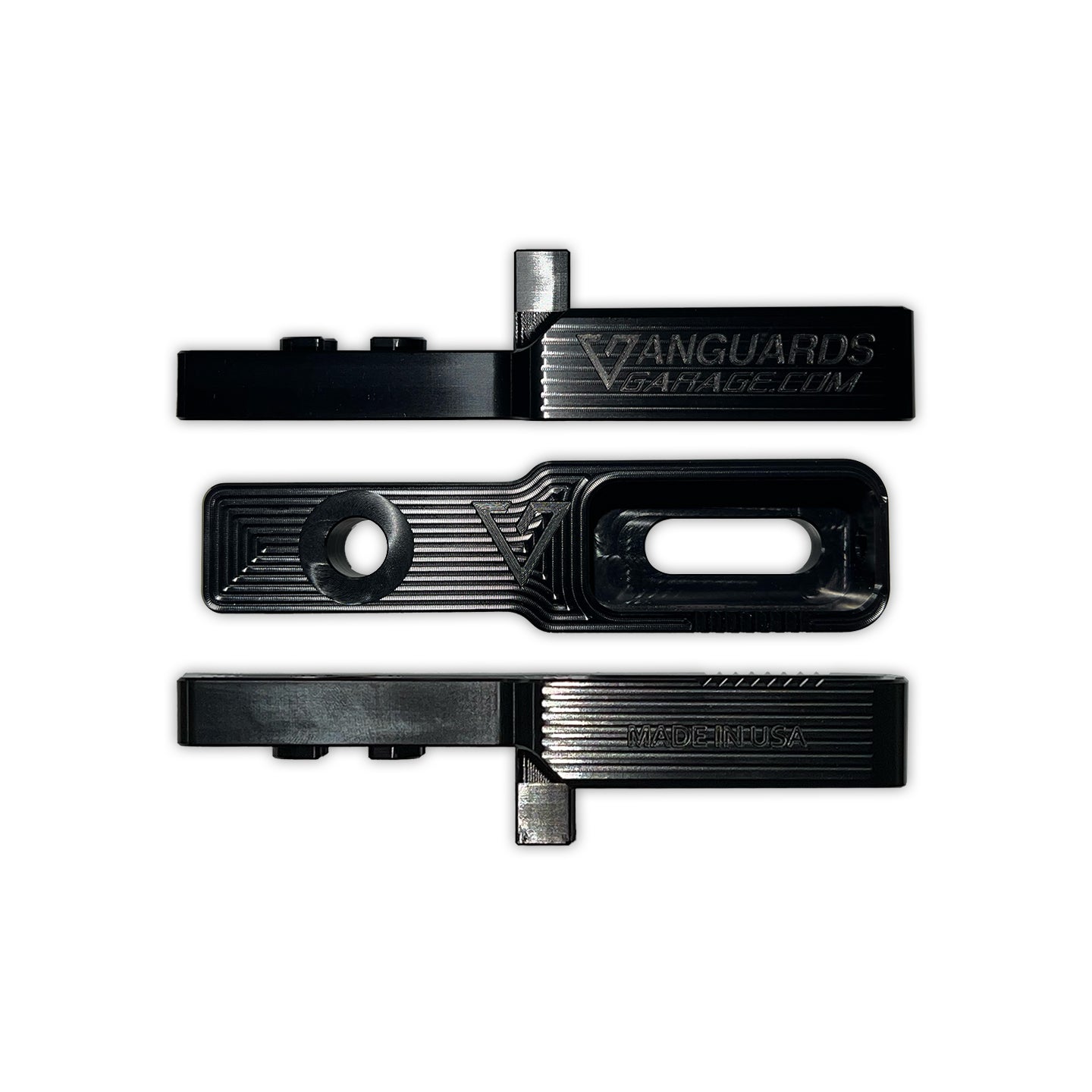Vanguard's Garage VG3.5 - 3.5" Swing Arm Extensions - Black Anodized