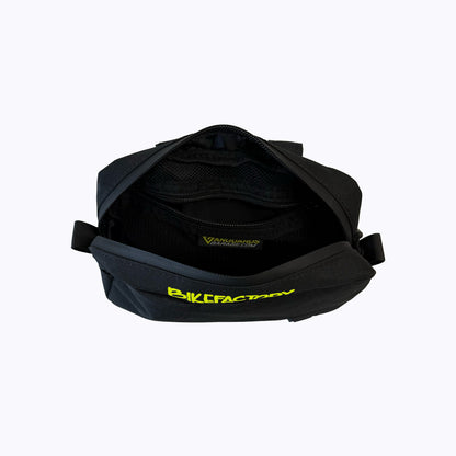 Vanguard's Garage X BIKEFACTORY Fat Sack Handlebar Bag - Hi Viz Yellow