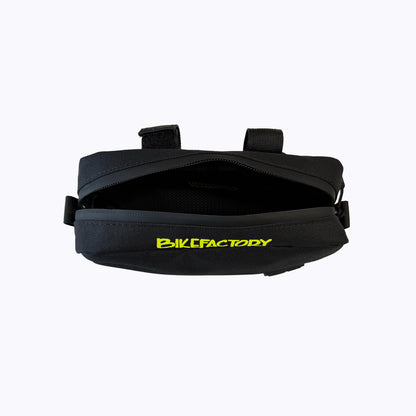 Vanguard's Garage X BIKEFACTORY Fat Sack Handlebar Bag - Hi Viz Yellow